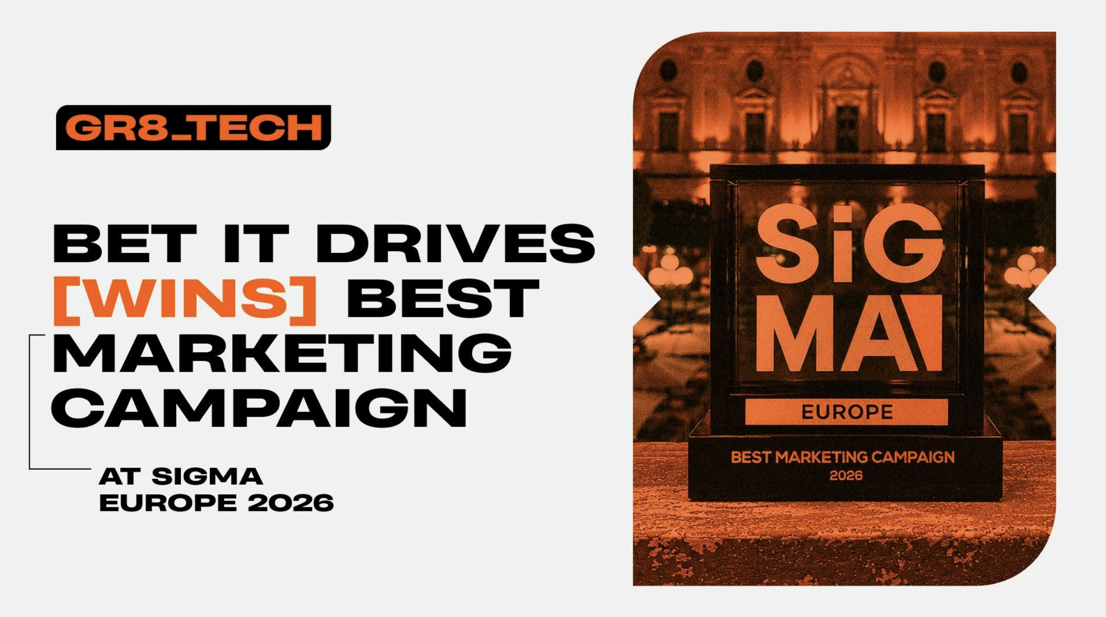 Bet It Drives Adds SiGMA Europe Best Marketing Campaign to Its Awards Run