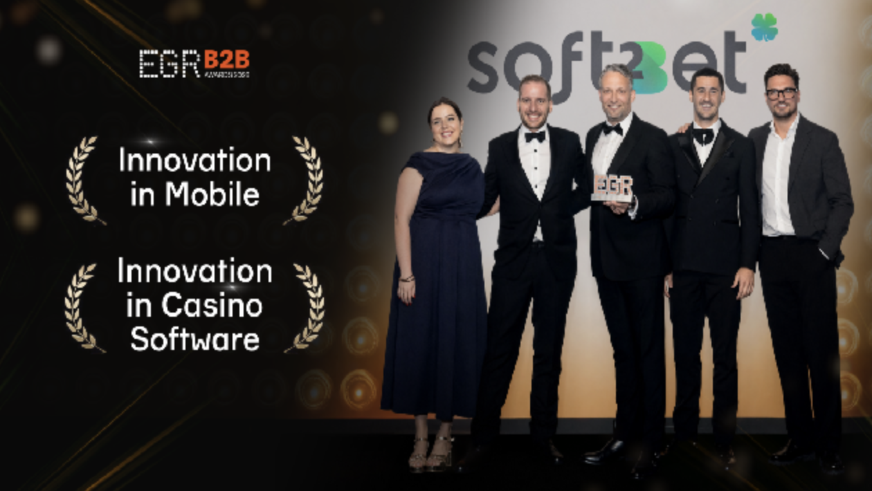 Soft2Bet Wins Two EGR B2B Awards for Mobile and Casino Software Innovation