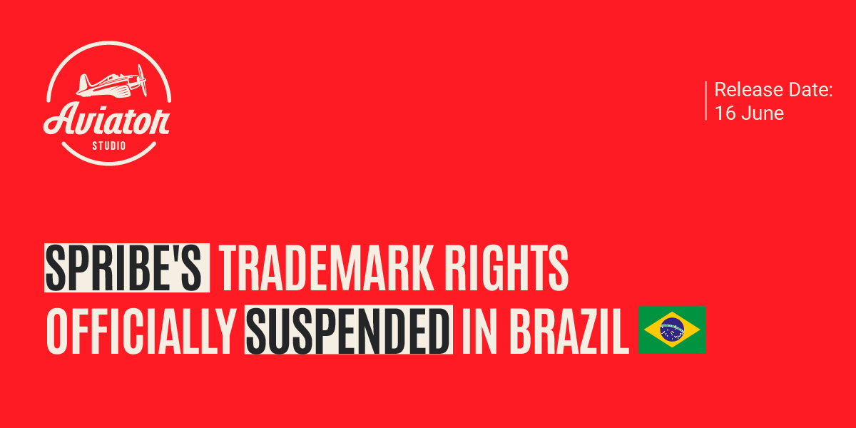 Aviator Studio Secures Significant Legal Victory in Brazil as Federal Court Suspends Spribe's Aviator Trademark Rights