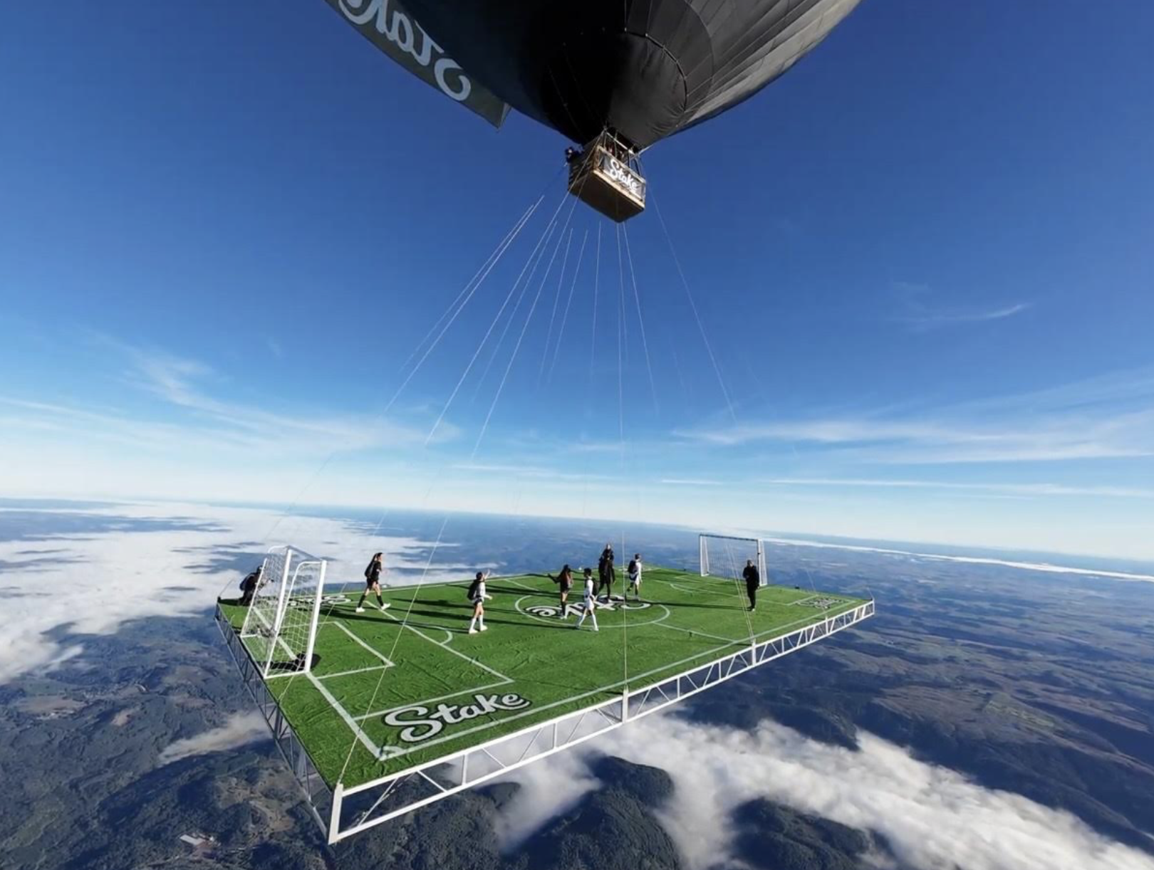 Stake Celebrates Summer of Football with First Ever Match at 10,000ft