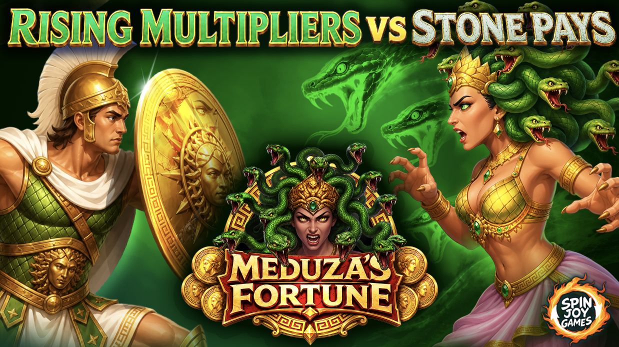 Spin Joy Games Unleashes Its Flagship 'Meduza's Fortune': A 7×7 Cluster Slot Where Players Choose How to Face the Gorgon