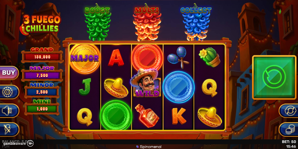 Leading iGaming Content Provider Spinomenal has Cooked up a Scorcher with its New Slot, 3 Fuego Chillies.