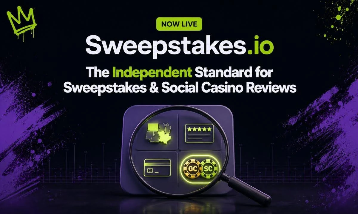 Sweepstakes.io Launches Independent Comparison and Review Platform for the iGaming Industry