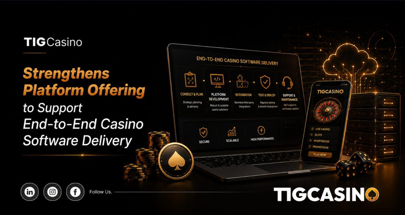 TIGCasino Strengthens Platform Offering to Support End-to-End Casino Software Delivery