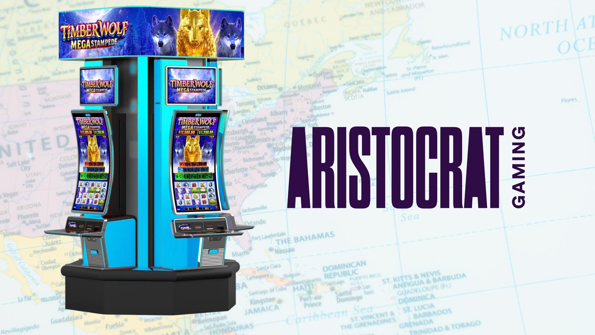 Aristocrat Gaming Launches Timber Wolf Mega Stampede Across North America