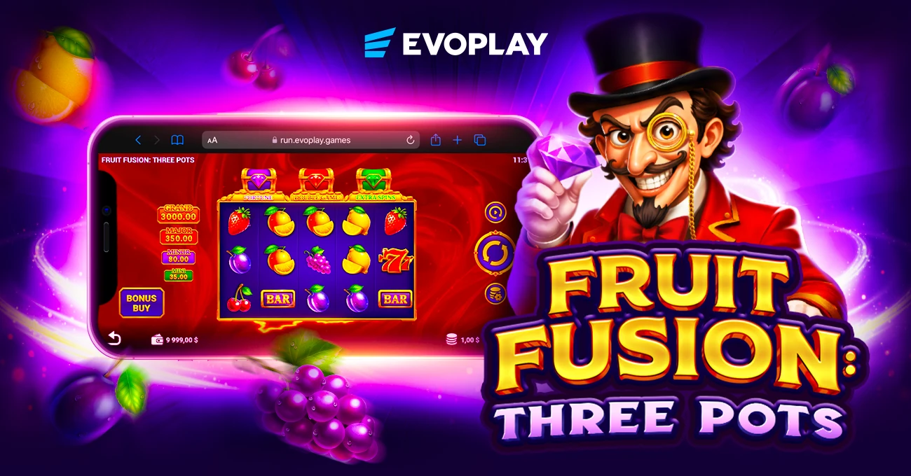 Evoplay Brings A Triple Twist To A Classic With Fruit Fusion: Three Pots