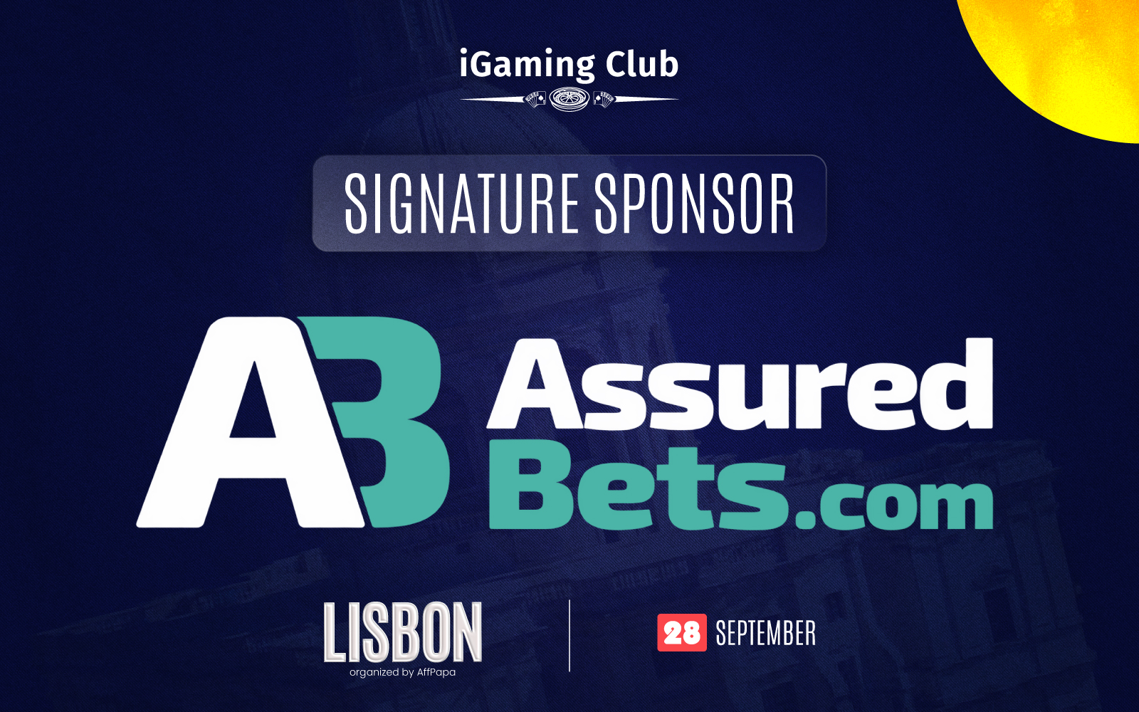 AssuredBets Named Signature Sponsor at iGaming Club Lisbon