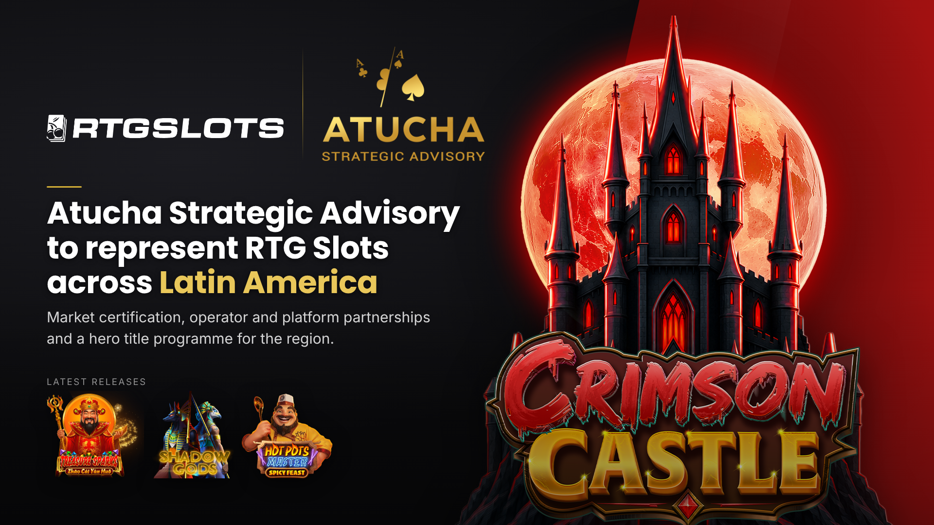 Atucha Strategic Advisory to Represent RTG Slots Across Latin America