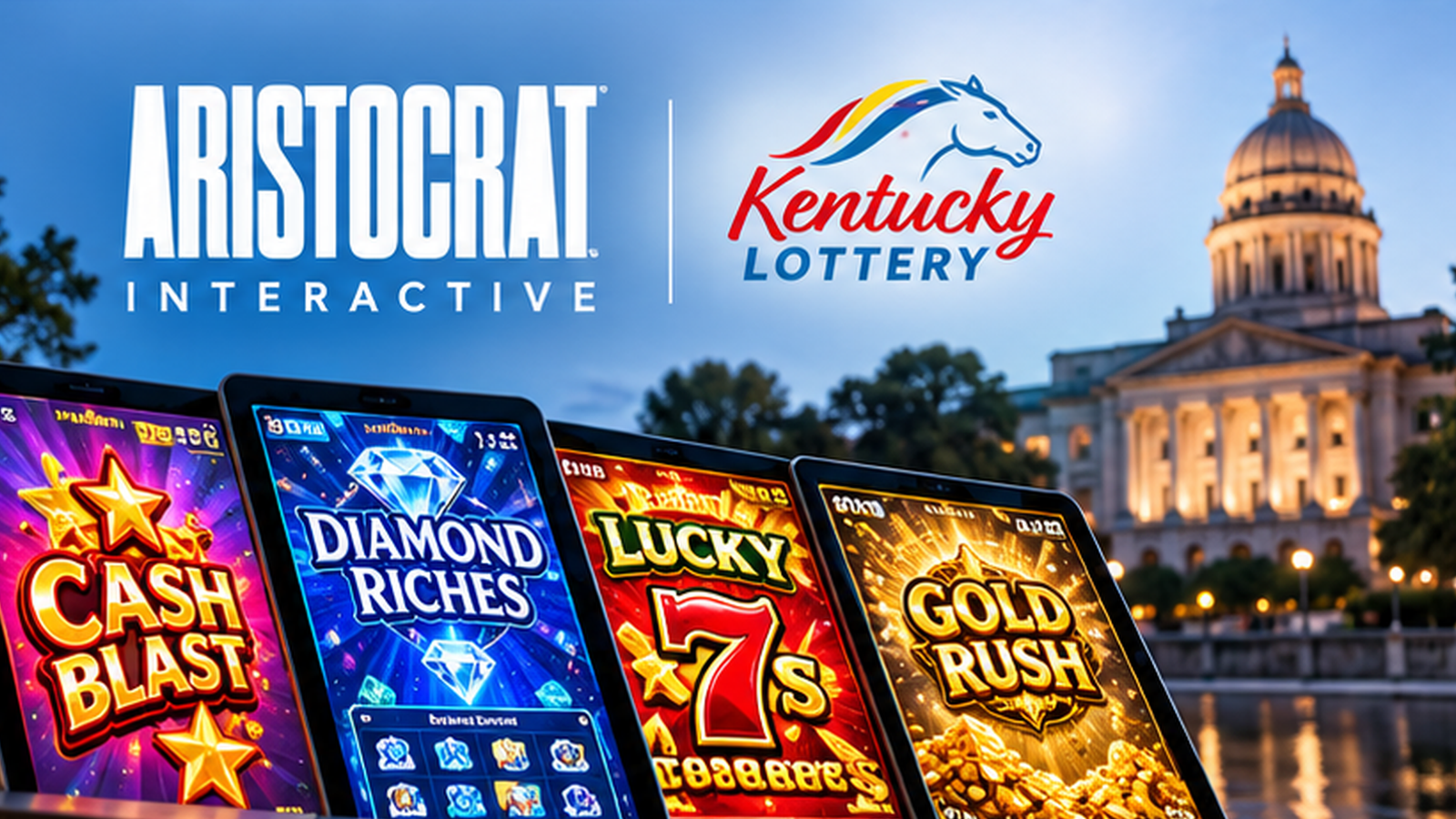 Aristocrat Interactive Signs Five-Year eInstant Games Deal With Kentucky Lottery