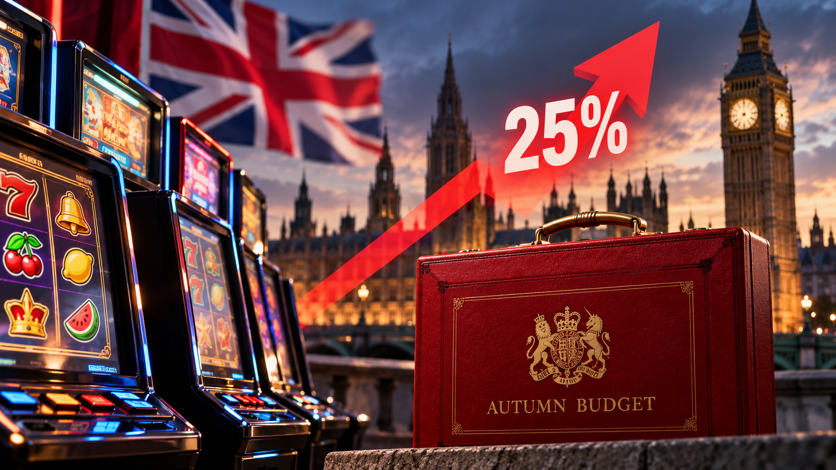 UK Gambling Machine Tax Rise Reportedly Limited To 25% In Autumn Budget