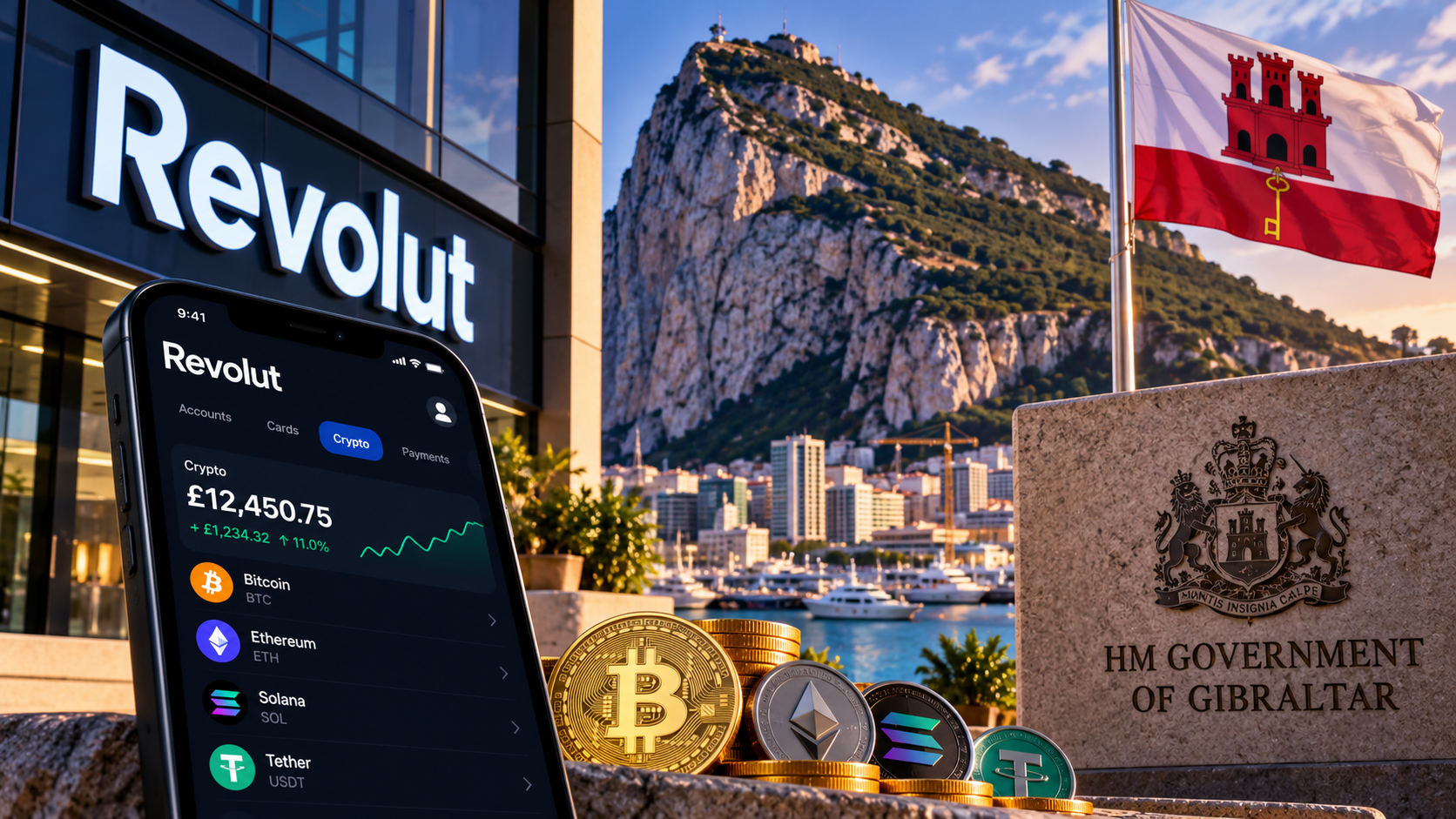 Gibraltar Grants Revolut Crypto Licence As It Expands Beyond Gambling