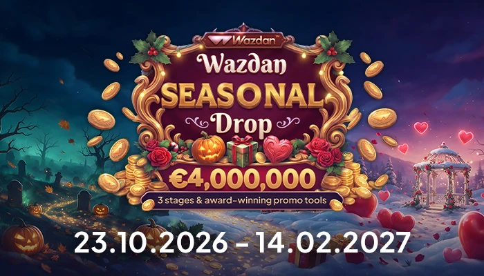 Wazdan Unveils €4m Seasonal Drop Network Promotion With Three-Stage Campaign